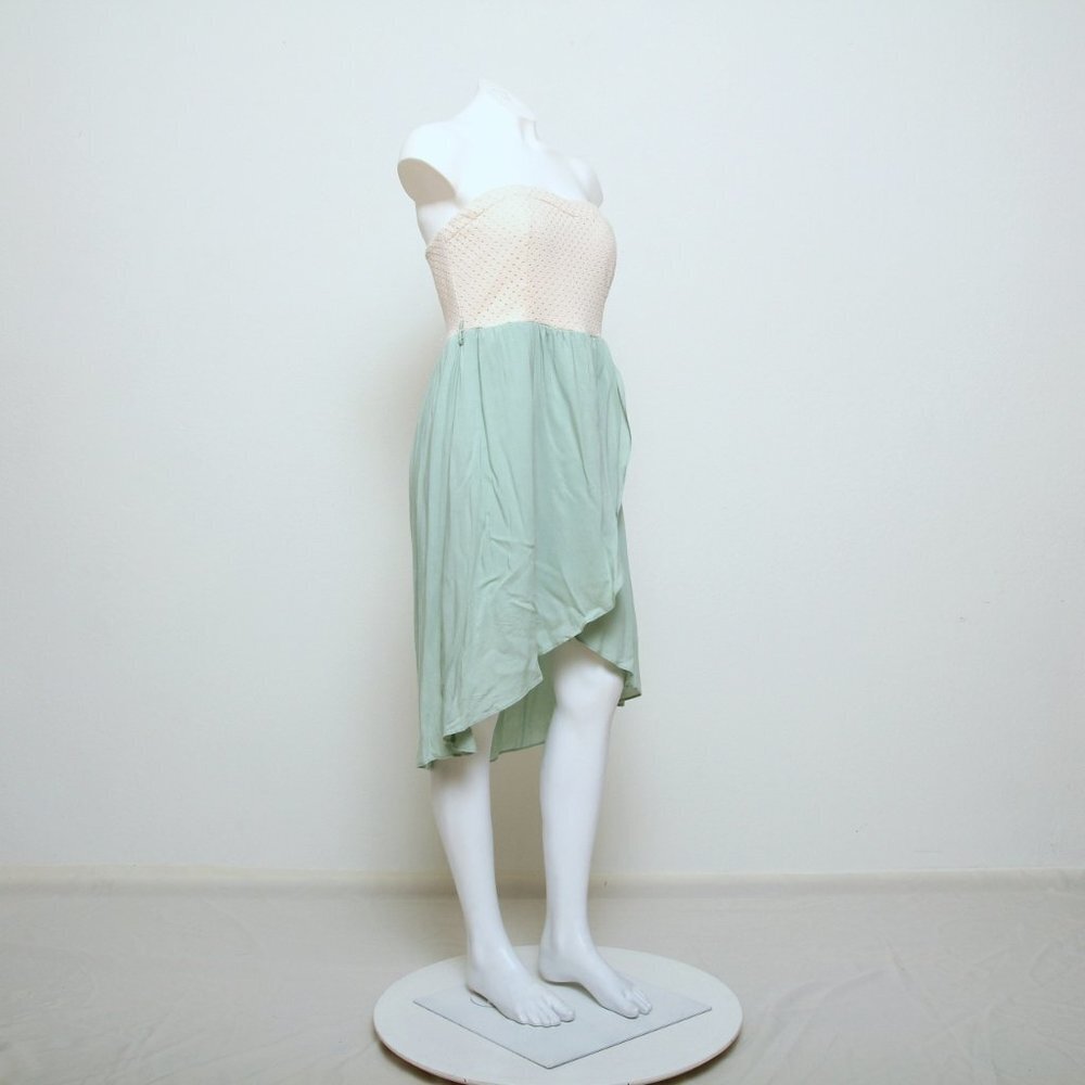 Papaya High Low Strapless Wrap Dress - Picture 3 of 13